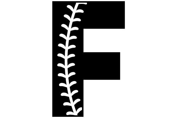 Baseball Stitched Letter F