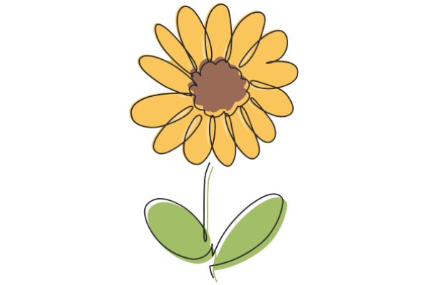 A Vibrant Flower in a White Background
