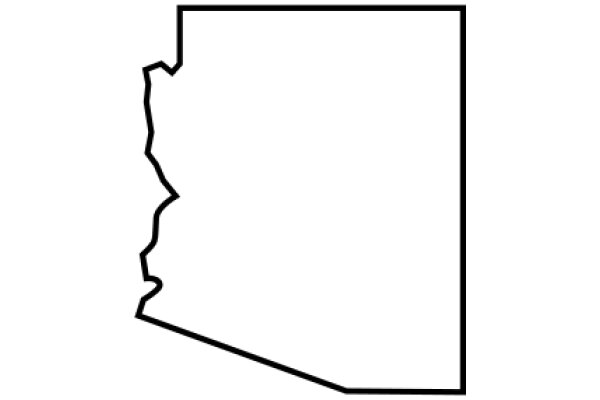 Simplified Map of a State: A Minimalist Geographic Representation