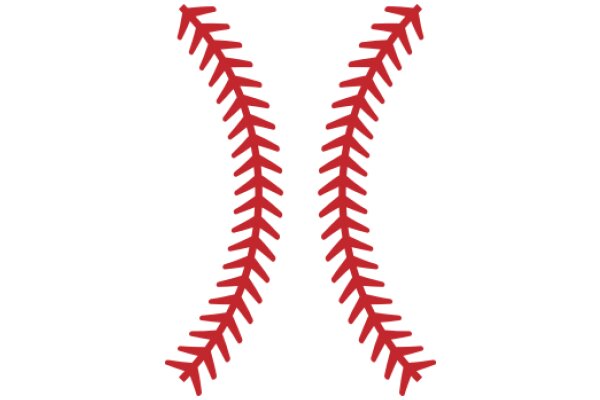 Vivid Red Baseball Logo