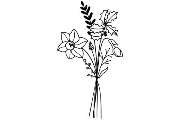 A Whimsical Bouquet of Holiday Flowers