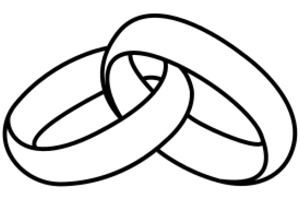 A Simple Line Drawing of Two Rings