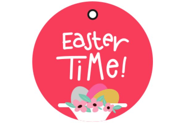 Easter Time! Celebrate with a Basket of Colorful Eggs and Flowers.