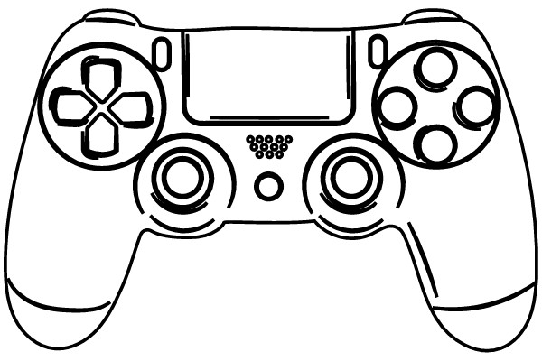 Classic Game Controller Outline
