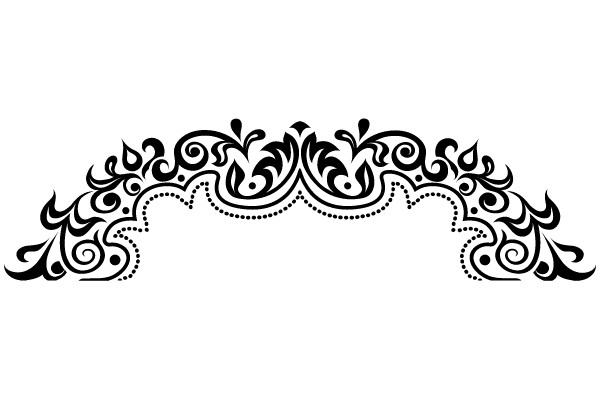 Classic Elegance: Intricate Flourish Border Design