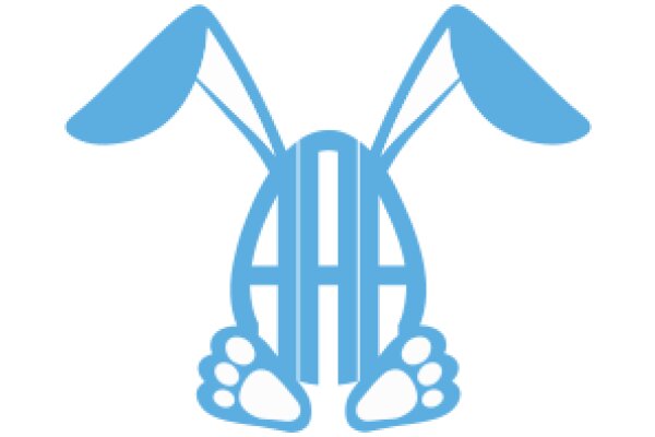 A Blue Easter Bunny with Paws