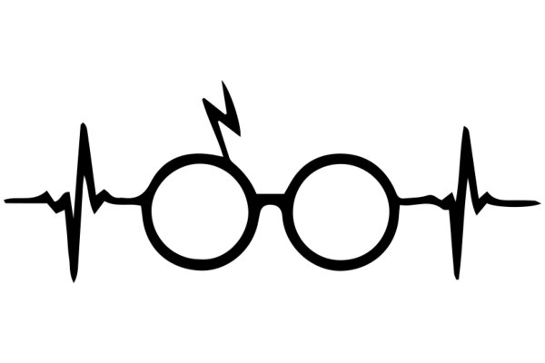 Electrocardiogram Symbol with EKG Wave and Heartbeat