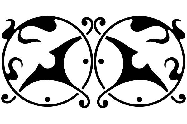 Ornamental Flourish: A Symmetrical Vintage Frame Design