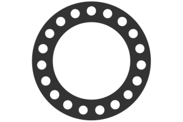 A Solid Circle Against a White Background
