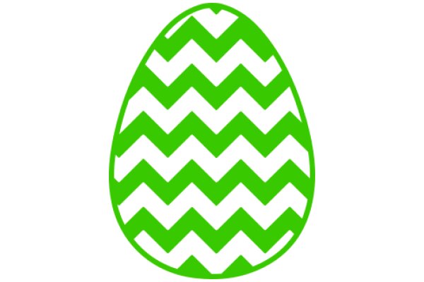 Vibrant Green and White Chevron Pattern on a White Background