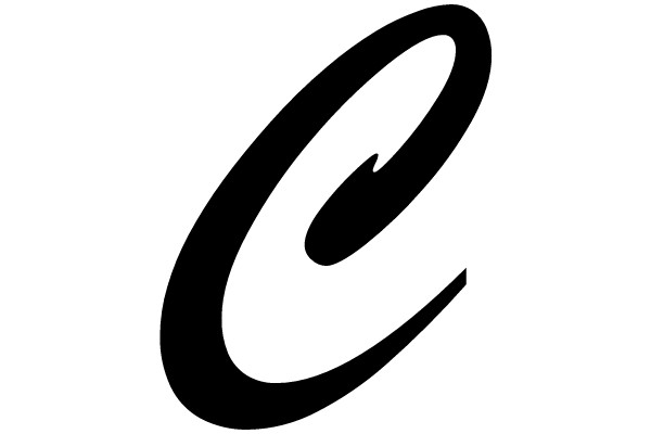 Black Cursive Letter
