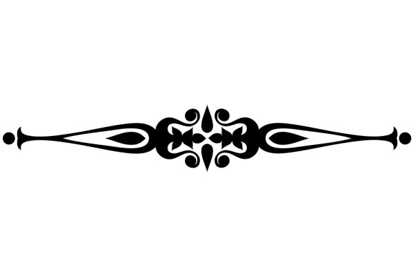 Stylized Abstract Design with Symmetrical Patterns and Flower-like motifs.