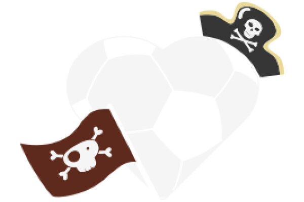 A Playful Display of Sports and Skulls