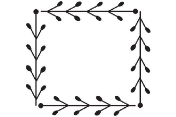 Simplistic Line Art: A Decorative Abstract Design