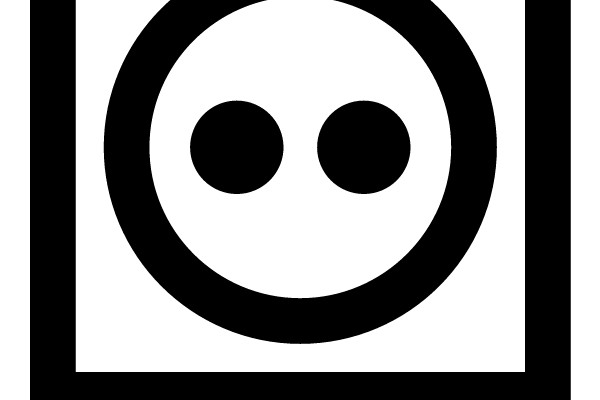 Simplified Electrical Outlet Symbol
