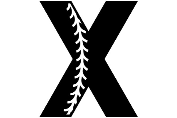 Stylized Logo of a Letter 'X' with a Tree Branch Design