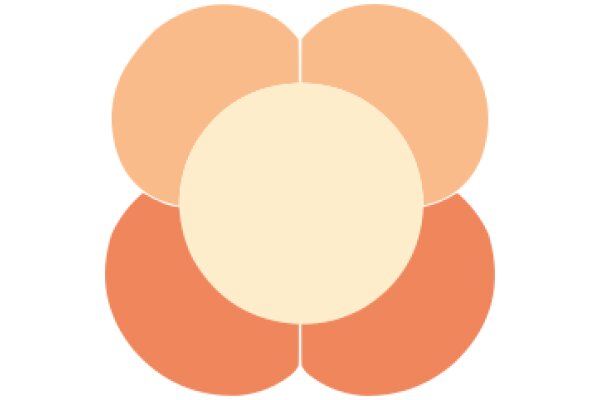 Stylized Abstract Art with a Peach and Orange Color Palette