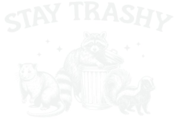 Stay Trashy: A Playful Tribute to the Raccoon's Lifestyle