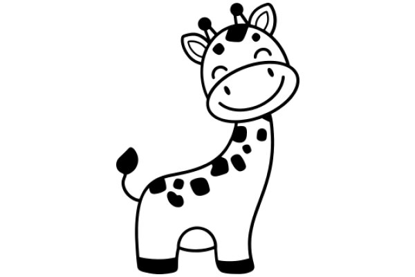 A Delightful Drawing of a Smiling Giraffe