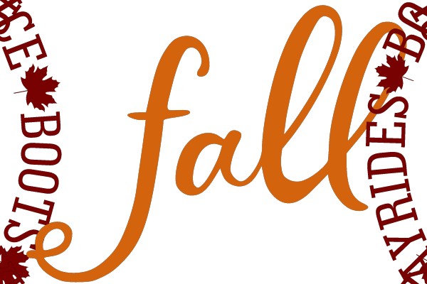 Autumnal Icons and Text