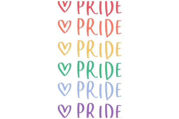 A Colorful Display of Affirmations: 'Pride' and 'Love' in a Row
