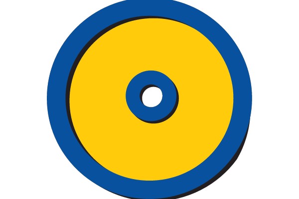 Central Yellow and Blue Circle