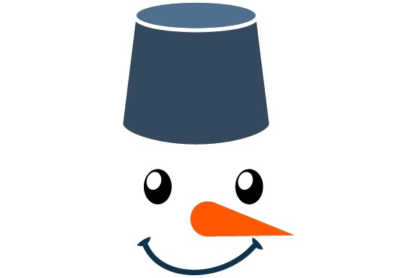 Snowman with Blue Hat