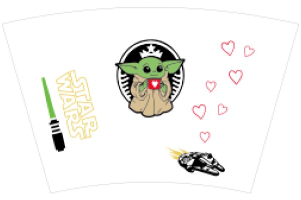 A Star Wars-themed Collection of Items and Characters