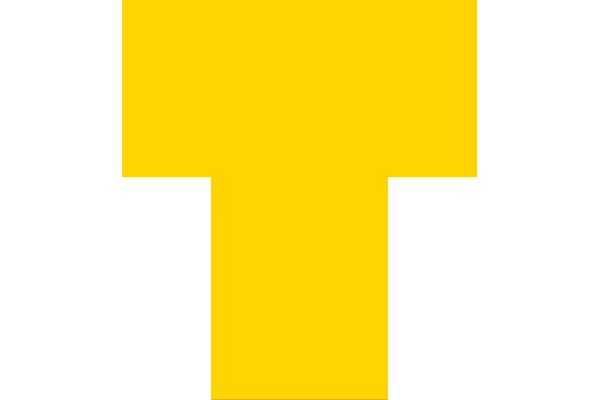 A Yellow T-Shaped Symbol