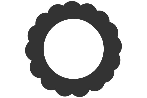 Circular Badge with Straight Lines