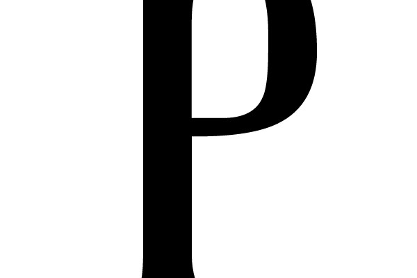 Bold Serif Letter P