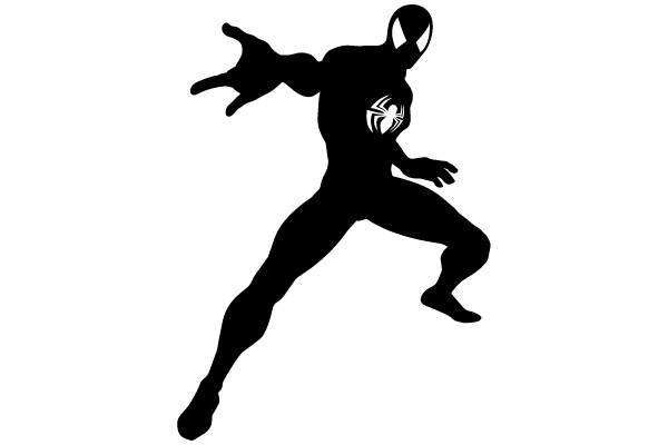 Spider-Man Silhouette in Action