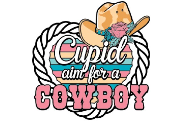 Cupid's Aim for a Cowboy: A Graphic Design Illustration