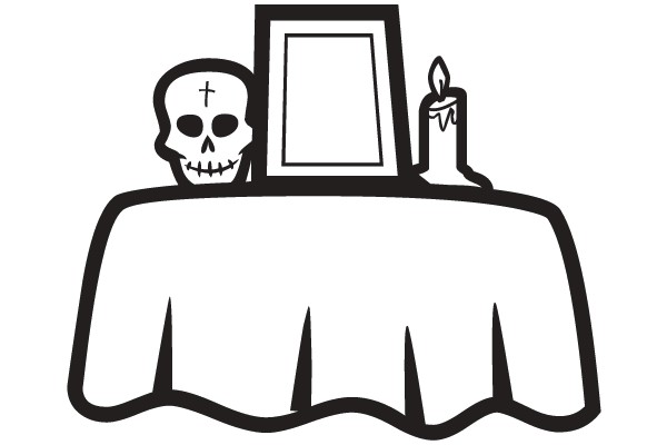 Monochrome Memorial: A Table Setting for Remembrance