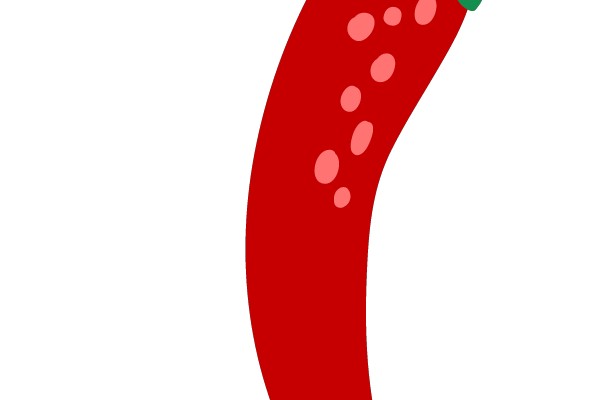Spicy Red Pepper with Green Top