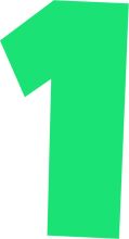 A Solid Green Number One