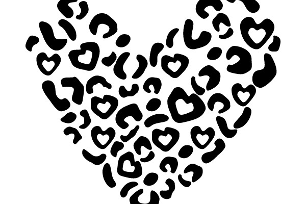 Abstract Art: A Heartwarming Pattern of Hearts and Smiles