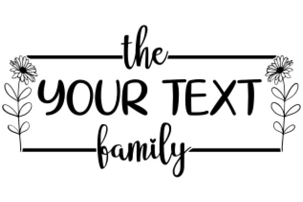 Your Text Family: A Graphic Design