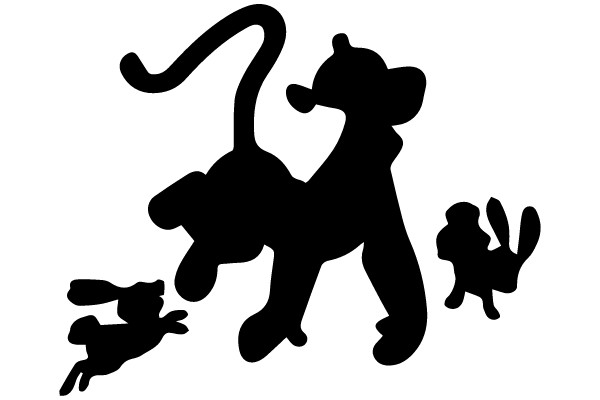 Safari Silhouettes: The Pride's Playtime