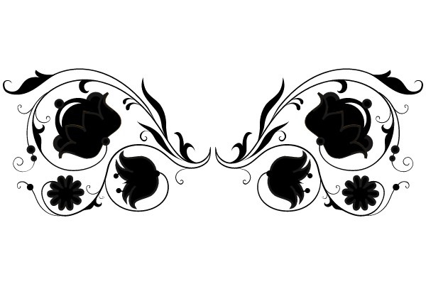 Vintage Flourish Ornament: A Symphony of Floral Design