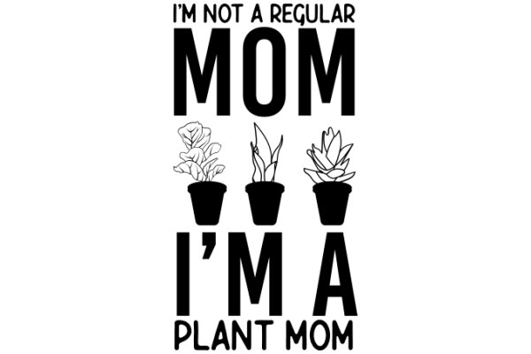 A Humorous Take on Motherhood: 'I'm Not a Regular Mom, I'm a Plant Mom'