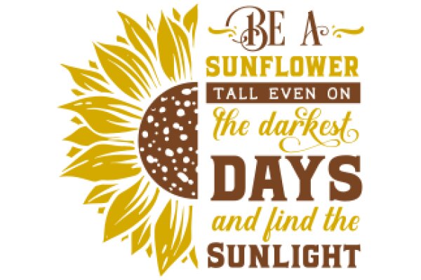 Sunflower Quote: A Journey of Light and Darkness