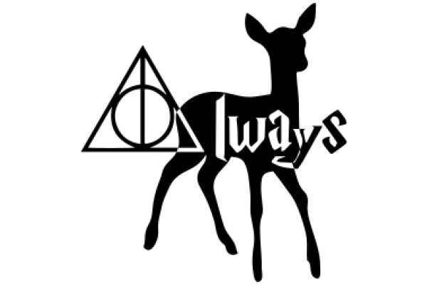 A Silhouette of a Deer with a Hogwarts Logo, Emphasizing the Words 'Always'