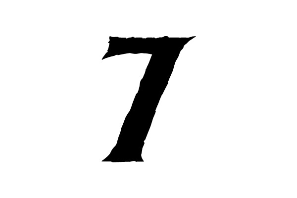 Black Number Seven