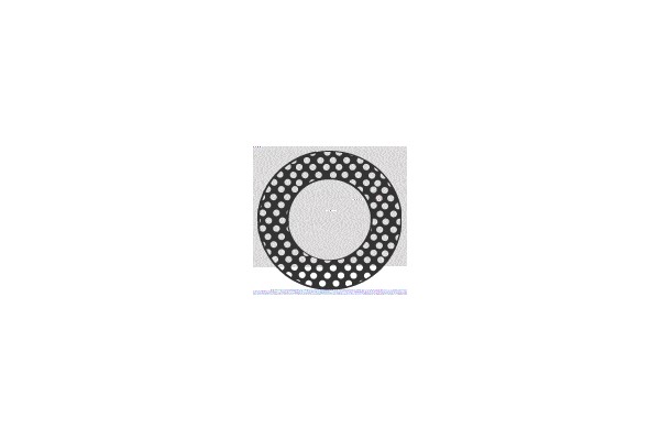 Patterned Circular Design with Center Void