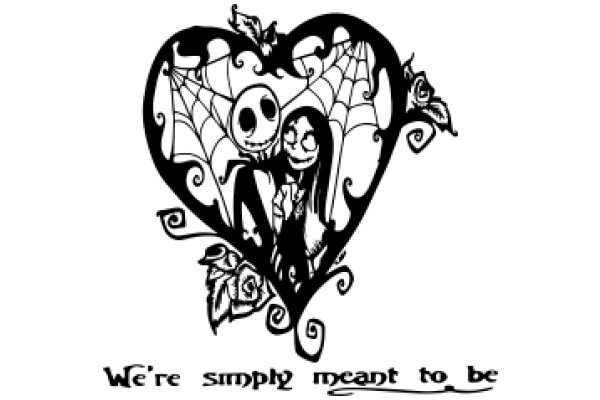A Timeless Tale of Love and Friendship: A Illustration of Jack Skellington and Sally from The Nightmare Before Christmas