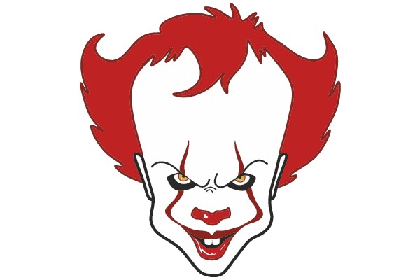 Malevolent Smiling Clown: A Digital Illustration of Horror