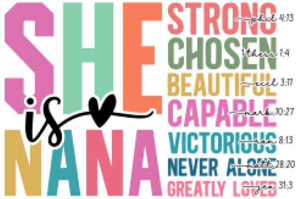 Celebrating the Strength and Beauty of She: A Colorful Tribute to Women's Empowerment