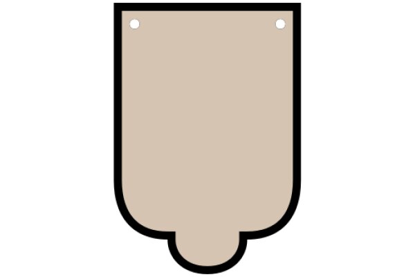 Simplistic Line Art of a Sign or Plaque