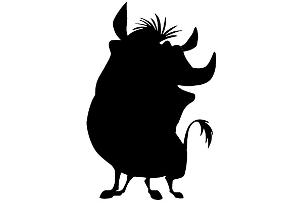 Silhouette of a Bull